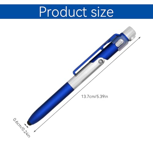 Image of ZORBES 4Pcs Multifunction Stylus Pen for Phone with Folding Stand, Retractable Ballpoint, LED Light Compact 4-in-1 Tool for Tech Enthusiasts and Professionals Portable Desk Pen and Phone Holder
