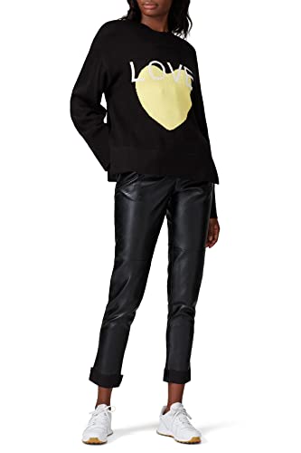 Victor Alfaro Collective Rent the Runway Pre-Loved Love Graphic Sweater, Black, Medium