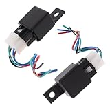 GANAZONO 2pcs Heavy Duty Pin Car Air Conditioning Relay Socket Plug Efficient Starter Relay for Automotive Electrical Systems Easy Installation and Stable Performance