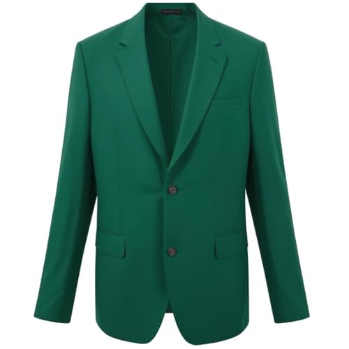 Men's Lightweight Green Blazer Golf Cotton Coat - Adult Sports Green Coat