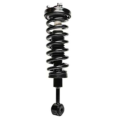 Image of Detroit Axle - 2 Front Struts for 4WD 2004-2008 Ford F-150, 06-08 Lincoln Mark LT [w /o Spacer] Complete Struts with Coil Spring 2005 2006 2007 Replacement Quick Install Ready Strut Shock Assembly