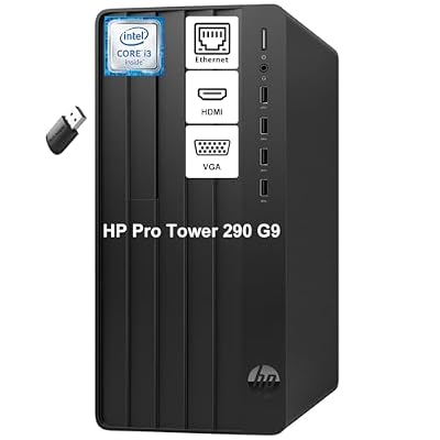 HP Pro Tower 290 G9 Business Desktop - 13th Gen Intel Core i3-13100 4.5GHz, 64GB RAM, 1TB NVMe SSD, Intel UHD 730, Multi-Port Connectivity, TPM Security, Compact Tower PC
