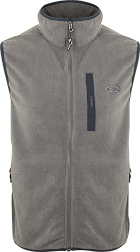Drake Waterfowl Men’s Hunting Camp Fleece Vest, Oatmeal/Navy, X-Large (Dw1603-Omn-4) #TOP2