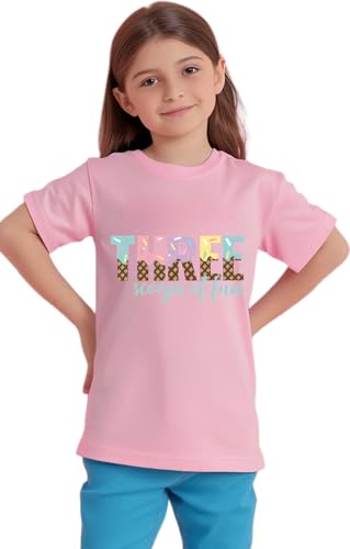 Image of Toddler Girls 3rd Birthday Shirts for Girls 3 Years Old Outfit for Party Tshirt