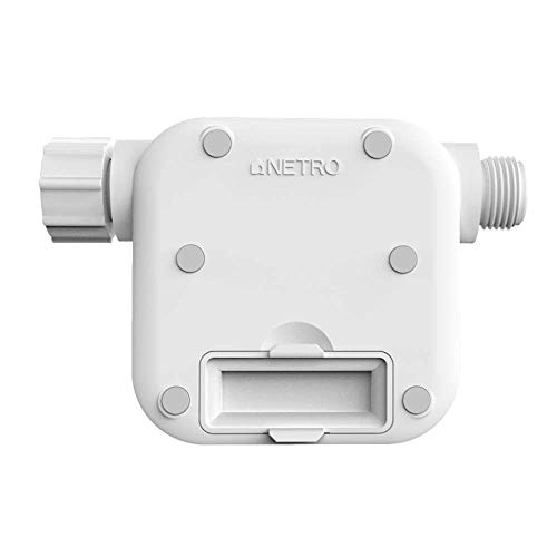 Netro Pixie Smart Hose Faucet Timer, WiFi, Solar Powered, Weather Aware, White, Compatible with Alexa