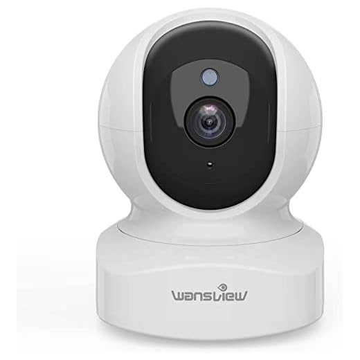 Caméra Surveillance WiFi, Wansview 1080P Caméra IP WiFi Intérieur avec Détection de Mouvement, Audio Bidirectionnel pour Bébé/Animal de Compagnie - Q5 Blanche