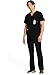 Cherokee Infinity Mens V-Neck Scrub Top Modern Fit, 3 Pockets, Rib-Knit Back Panels, Moisture-Wicking 360° Stretch - CK900A, M, Black