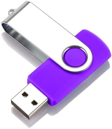 USB Drive, Purple, 32 GB, USB2.0, Capless, Flash Memory, Rotation, Stylish, Compact