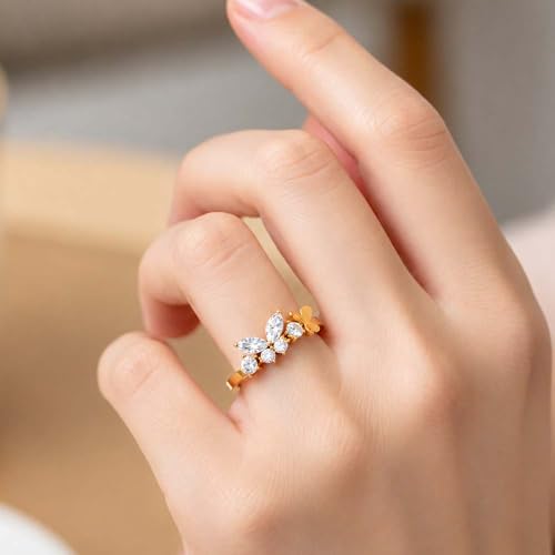 Image of Miss Highness 925 Pure Silver Butterfly Ring for Women and Girls | Adjustable Design | Premium Silver Jewellery With Authenticity Certificate | Gift for Girlfriend Wife | Office Wear Ring