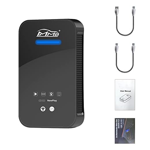 MMB 3RD Wireless CarPlay Multimedia TV Video Dongle AI Box, 4GB+64GB Android 11.0 OS, Wireless Mirroring, HDMI Output, USB Plays, Only Support 2017-2022 Cars with Factory Wired CarPlay Function
