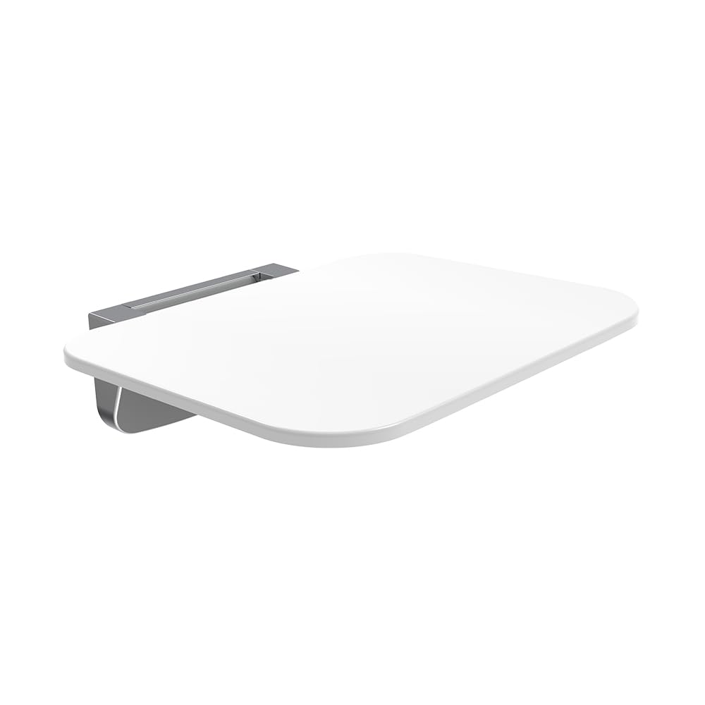 ADOB, Duschsitz Duschklappsitz bis 200 kg belastbar, Klappsitz Dusche Wandmontage, Klappsitz für Wartebereich, klappbar, 56402