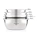 Produktbild GUYUEXUAN Edelstahl Becken, Becken Set, runde Home Kitchen Sink, Abflusskorb, undichte Suppentopf Qualitativ hochwertige Produkte (Size : Size)