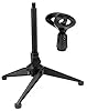 QWORK® Desktop Microphone Stand, Extendable Microphone Tripod Stand, Adjustment range 18-25cm, Foldable, Compatible with most microphones #2