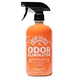 ANGRY ORANGE Pet Odor Eliminator for Dog and Cat Urine, Carpet Stains, and Strong Smells – NEW Orange Rush Scent – Citrus Cleaner with Natural Orange Oil – 24 oz