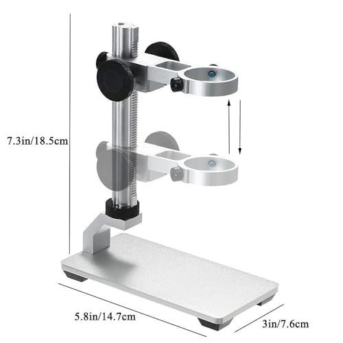 Jiusion en Alliage D'aluminium Universel Réglable Professionnel Base Stand Support Support De Bureau Support pour Max 3,5cm en Diamètre USB Numérique Microscope Endoscope Loupe Caméra – vue 2