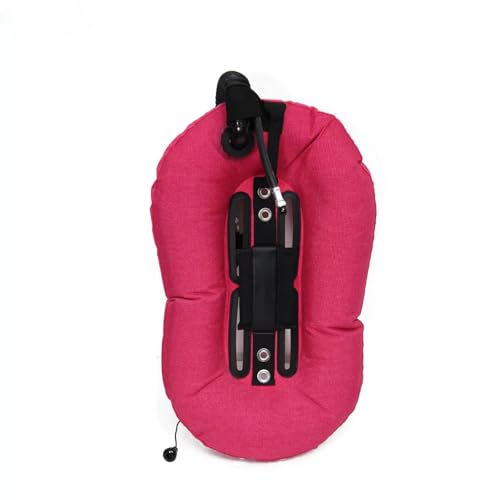 CAQYPVH Backplate Wing BCD Construction Nylon Buoyancy Wing Travel Friendly Diving Bladder for Underwater, Peach Red