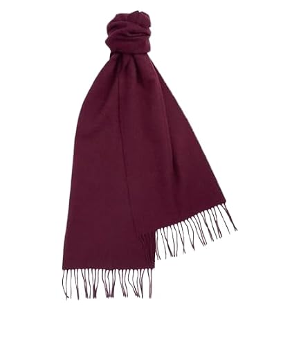 Image of Barbour Womens Woven Scarf Cabernet SMU One Size