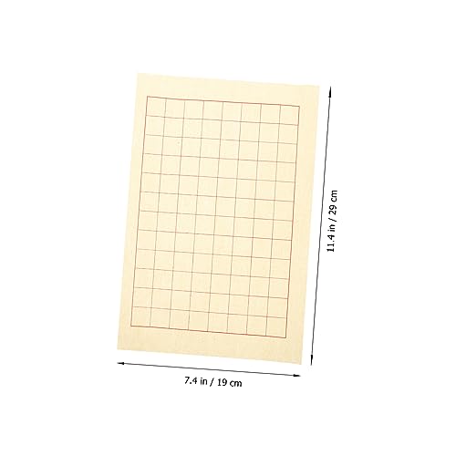 NUOBESTY 40 Folhas De Papel De Arroz Caligrafia De Papel Xuan Fornecimento De Papel De Escrita Práti