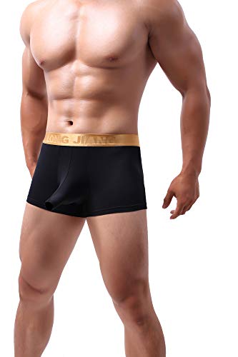eywlwaar Men's Ice Silk Boxer Briefs Pouch Trunks Breathable Underwear2