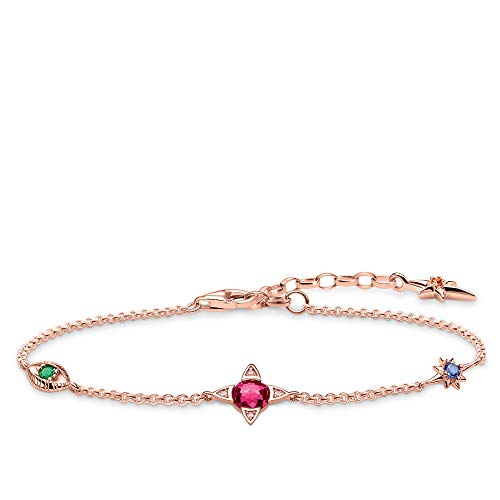 Preisvergleich Produktbild Thomas Sabo Damen-Armband Kleine Glücksbringer roségold 925 Sterlingsilber roségold vergoldet A1913-321-7-L19v