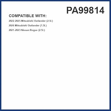 PG PA99814 Engine Air Filter | Fits 2021-2023 Nissan Rogue 2.5L; 2022-2025 Mitsubishi Outlander 2.5L