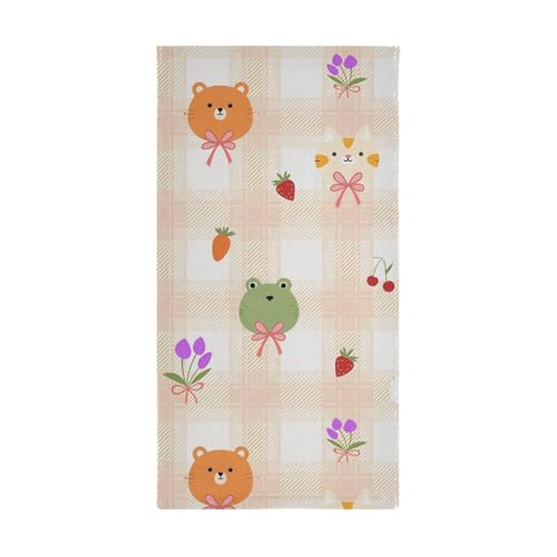 Toallas de mano de algodón premium de 36 x 72 cm suaves y decorativas 3