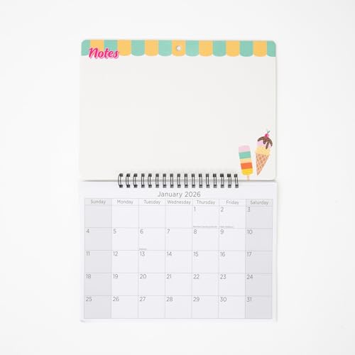 Image of evelay 2026 Memo Board Wall Calendar Month to View Family Organiser Planner with Whiteboard & Write On Wipe Off Pen Included (Treats)