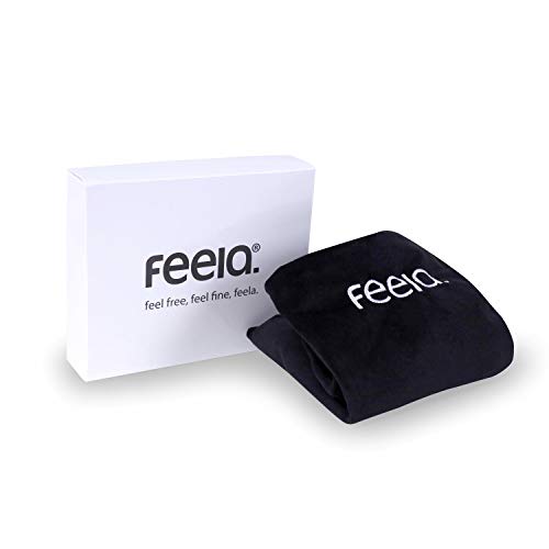 feela.® Sitzkissen-Bezug für Orthopädisches Sitzkissen (Schwarz, Velboa)
