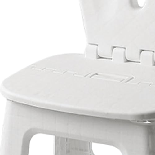 Taburete plegable de cocina para hogar e interior con respaldo de conejo 3