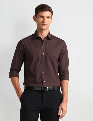 Image of Arrow Men's Solid Slim Fit Shirt
