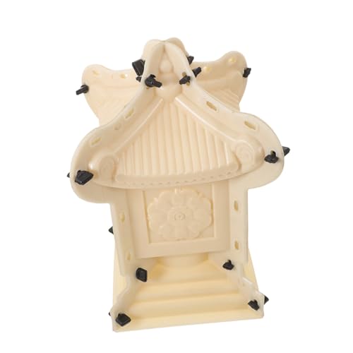 VANZACK Plastic Chinese Pagoda Concrete Mold for Garden DIY Casting UV Plaster Traditional Stone Lantern Sculpture Form for Outdoor Courtyard Decor