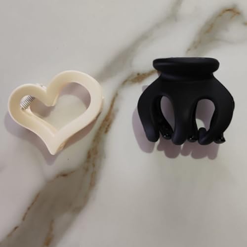 Kit 8 pçs Piranhas Prendedor Presilhas Acessório Cabelo formato Mordeno Luxo Menina Mulher