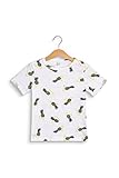  ESPRIT KIDS Jungen SS T-Shirt, Weiß (White 010), (Herstellergröße: 104+)