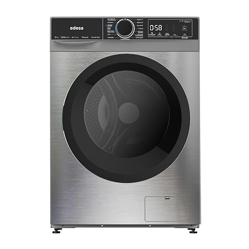 Edesa Lavadora Libre Instalación EWF-7201 X Capacidad 7 KG Carga Frontal 1400 r.p.m 15 Programas Lavado Especiales Bloqueo Seguridad Niños/Puerta Pantalla Tecnología/Display LED Color Inox