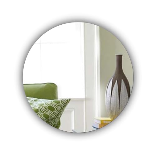 Round Wall Mounted Acrylic Mirror: Frameless, Easy to Stick, Strong, Lightweight - Cosy Home Interiors Round Wall Mounted Acrylic Mirror: Frameless, Easy to Stick, Strong, Lightweight - Image 2