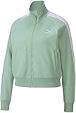 puma t7 track jacket women's Durchgehender Reißverschluss PUMA Damen Classics T7 Track JKT, FT Trainingsjacke, Mist Green, M