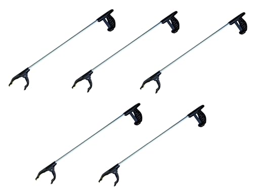 Provance 5 Stück Greifzange für Senioren Müllzange Kinder Müllgreifer Zange Greifer Greifzange Müll Gripzange Müllsammelzange Greifhilfe Gripper Alu 76 cm