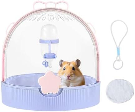 Cage à hamster - PawHut - 3 niveaux - bascules fenêtres bouteille d'eau cabanes toit articulé