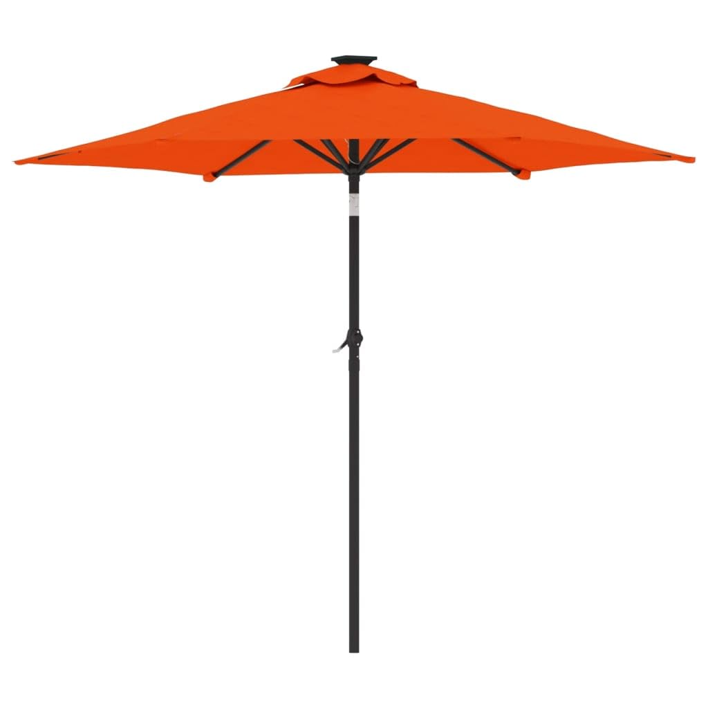 SYDE Parasol ogrodowy ze stalowym słupkiem z terakoty 225x225x212 cm