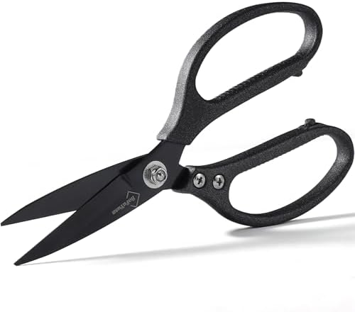 BoFuYuan Multipurpose Heavy Duty Scissors 8.5 Inch Frosted Grey |...