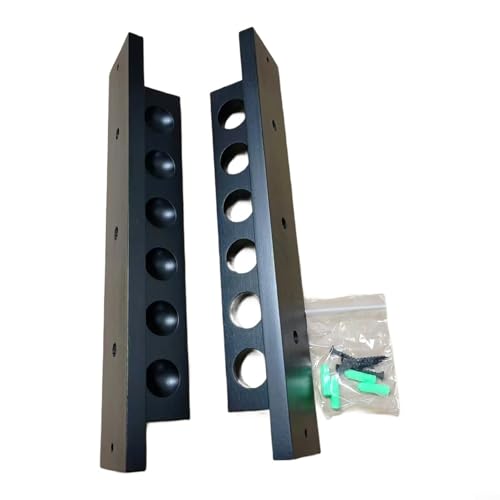 Support mural pour queue de billard bois noir rangement snooker gain de place - 3