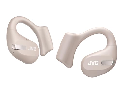 Écouteurs sans fil JVC HA-NP50T-C avec autonomie 38h et réduction de bruit appels beige sable