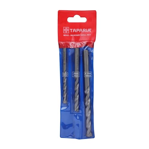Image of Taparia 3 Pc Parallel Masonary Drill Bit Set - 6Mm,8Mm,10Mm (Mds 3)