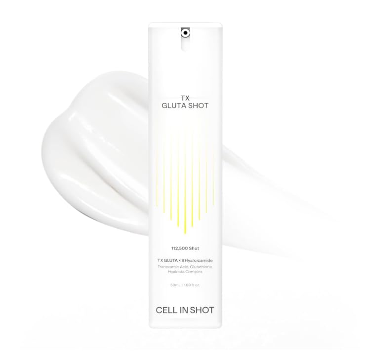 Tranex Gluta Shot Serum Mejora la claridad y el resplandor de la piel de cristal Ácido tranexámico y suero facial de glutatión, 1.69 onzas