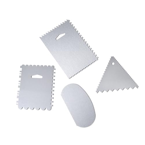 Cabilock 4 Raspadores De Pastel De Aluminio Accesorios De Repostería Herramientas De Cocina