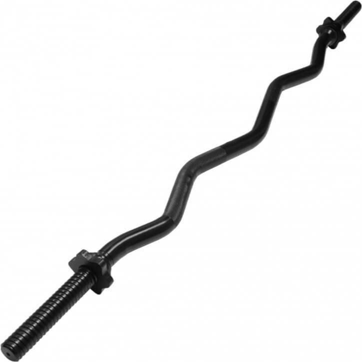 GORILLA SPORTS Lot De 2 Barres Haltères 170cm + SZ Curl 120cm + 2 Barres Courtes 35cm - Chromées 30mm