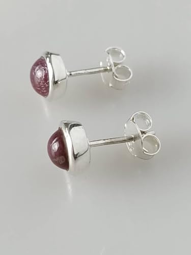 Boucles d'oreilles rubis naturel et argent 925 pour en finir avec les allergies - 3