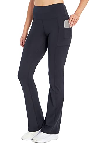 Bally Total Fitness Damen Schmale Bootcut hoher Taille und Taschen Hose, schwarz, Large Cover