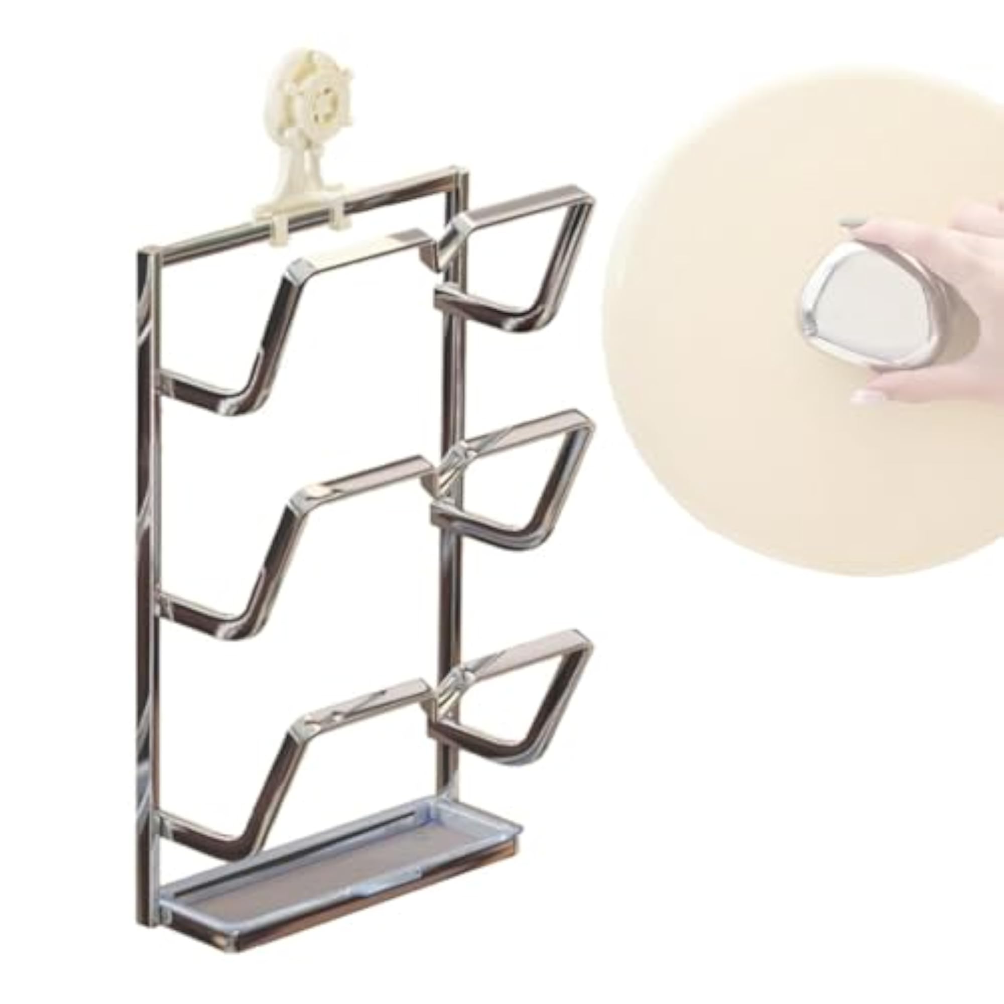 3 Tier Pots Pan Lids Rack Cutting Board Rack