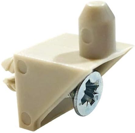 Beige Shelf Support Pins Compatible with IKEA Part 115344 (Pax, KOMPLEMENT) (Pack of 12)